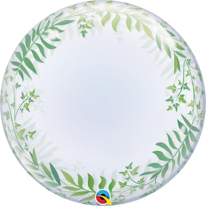 Actual product image Qualatex Art Deco Bubble Balloon Elegant Greenery Plastic (1 x)