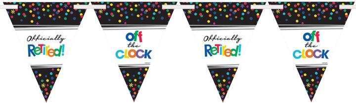 Actual product image Amscan Retirement pennant flag