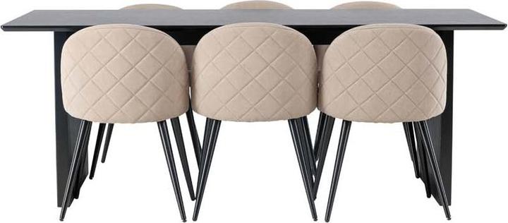 Actual product image Ebuy24 Dining set Vail 4 ( 7-piece) (100 x 75 x 200 cm)