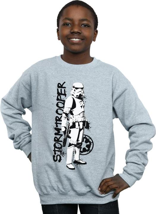 Produktbild Star Wars The Mandalorian Splat Stormtrooper Sweatshirt Jungen (140, 146)