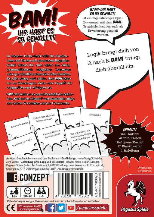 Produktbild Pegasus Bam! 2, d (Deutsch)