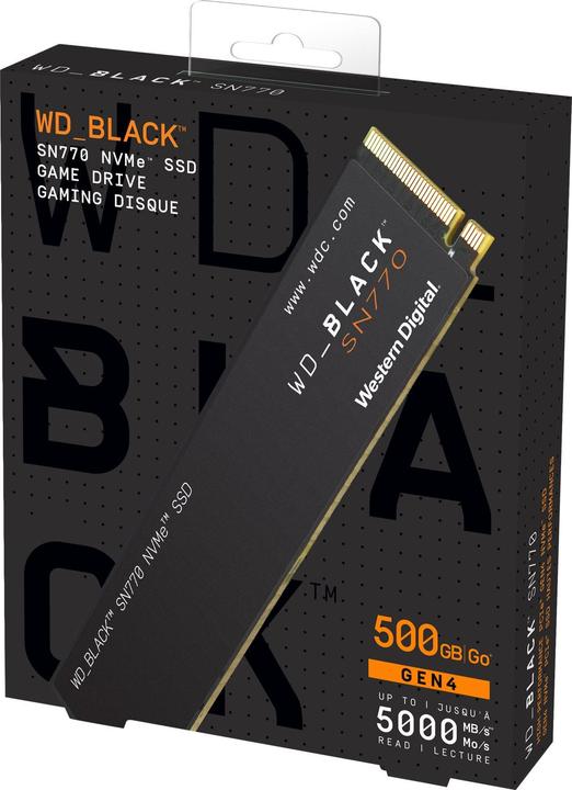 Actual product image WD Black SN770 (500 GB, M.2 2280)