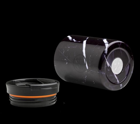 Actual product image 24 Bottles Thermo mug Travel Tumbler 0.35 l Black Marble