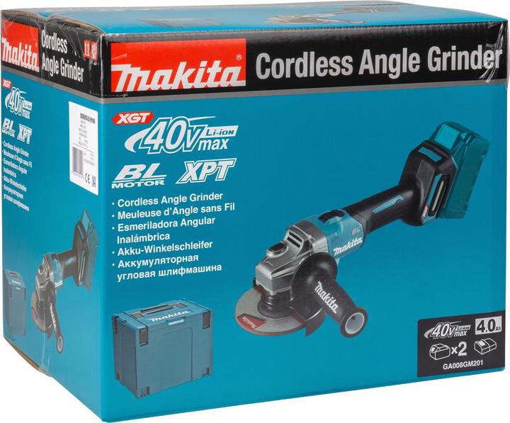 Immagine prodotto Makita Smerigliatrice angolare a batteria 40V GA008GM201 (125 mm)