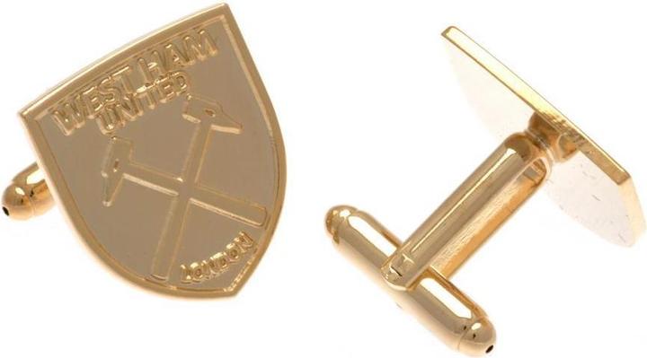 Produktbild West Ham United FC Manschettenknöpfe Wappen (100% Gold)