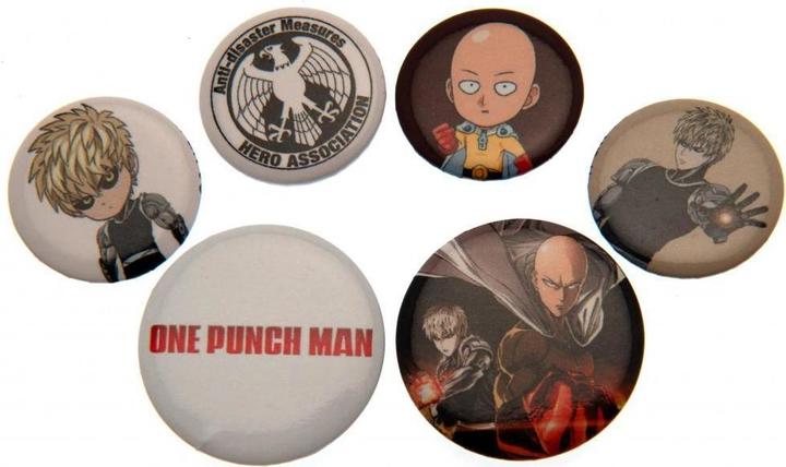 One Punch Man Knöpfe AnsteckerSet 6erPack