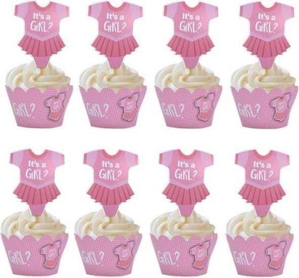 Immagine prodotto MU Style Pirottini e topper per cupcake della serie Nika (set da 24 pezzi) (24 x)