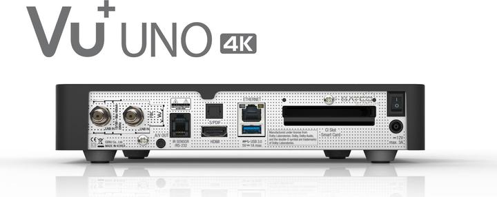 Produktbild Vu+ Uno 4K, Linux FBC Twin Tuner (2x DVB-S2 (Twin))