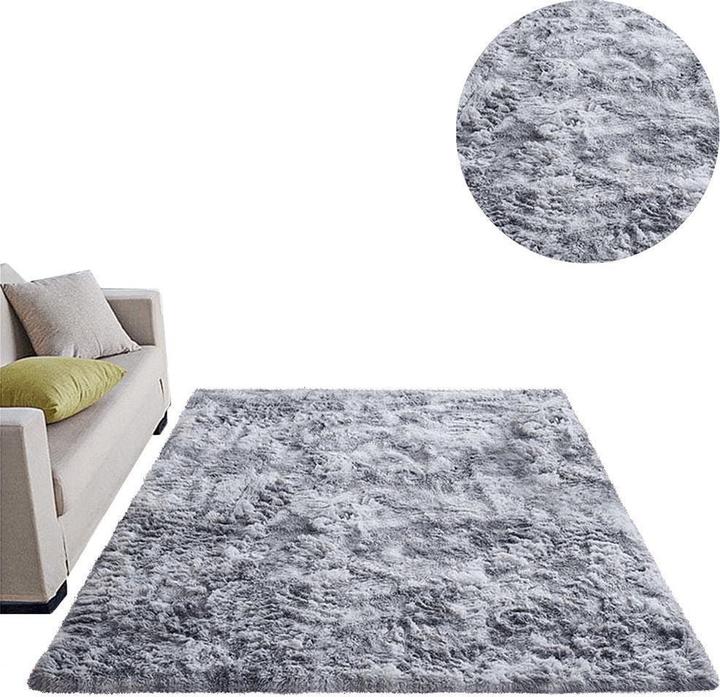 Produktbild Strado Shaggy Ombre Teppich 180 x 260 cm OmbreSilver (Bright Ball) (260 x 180 cm)