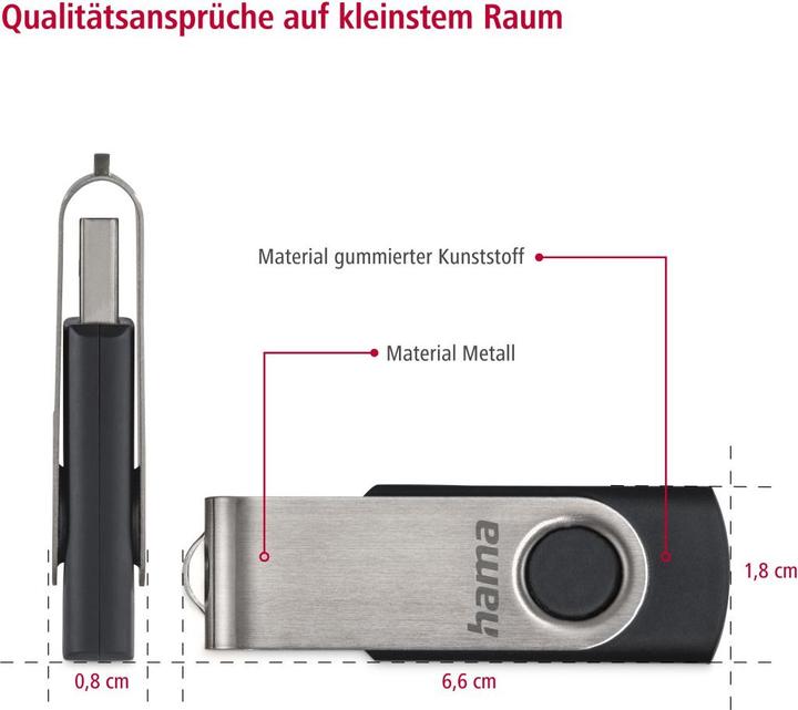Immagine prodotto Hama Ruota (64 GB, USB-A, USB 2.0)