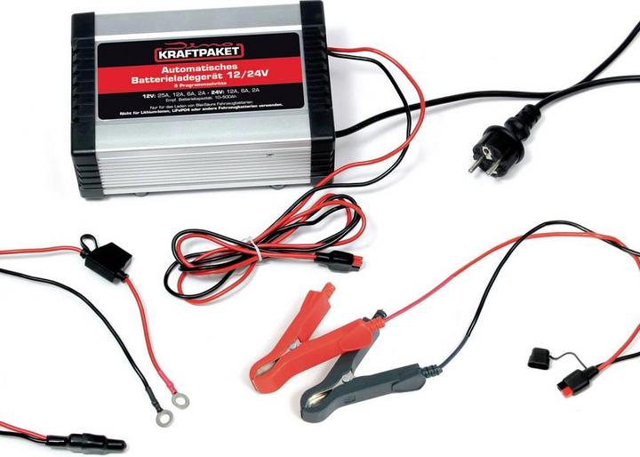Immagine prodotto Dino KRAFTPAKET 136340 Caricabatterie da auto 12 V, 24V (500000 mAh)