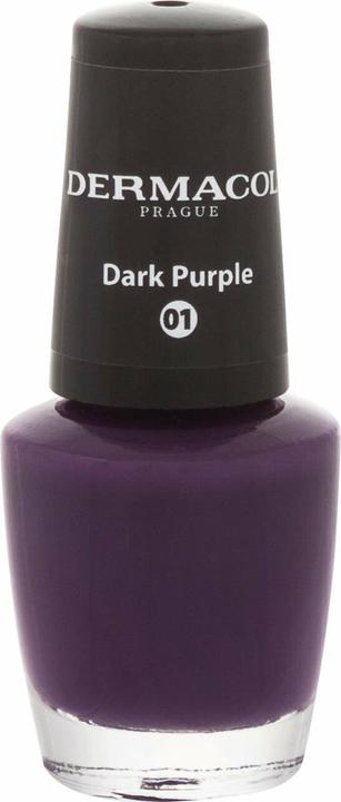Immagine prodotto Dermacol Smalto per unghie mini - edizione limitata (Smalto per unghie) 5 ml - Tonalità: 01 Viola scuro (01 Viola scuro)