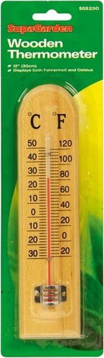 Actual product image Supa Garden Wood thermometer