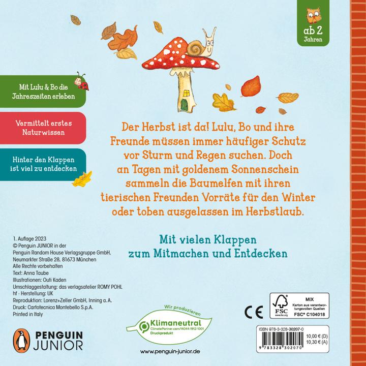 Image du produit Lulu & Bo s'ébattent dans les feuilles d'automne (Allemand)