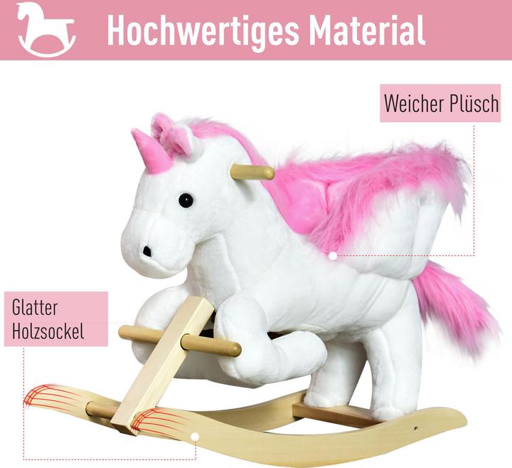 Immagine prodotto Homcom Animale a dondolo con disegno di unicorno