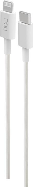 Image du produit DCU Tecnologic Connexion Type C Lightning Fo 11 Blanc Pvc 1m (1 m, USB 3.2 Gen 2)