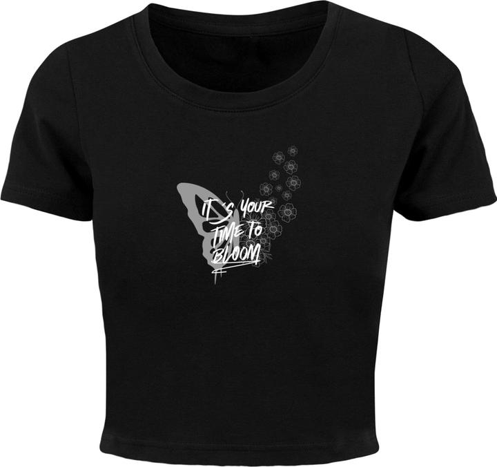 Produktbild Merchcode Ladies It's Your Time To Bloom Cropped Tee - 191035 (L)