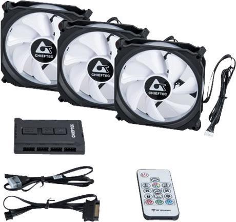 Actual product image Chieftec CF-3012-RGB (120 mm, 3 x)