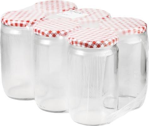 Actual product image Okko JAR 720ML WITH LID 82MM 6PCS