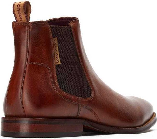 Actual product image Base London Mens Sikes Leather Chelsea Boots (45.5)