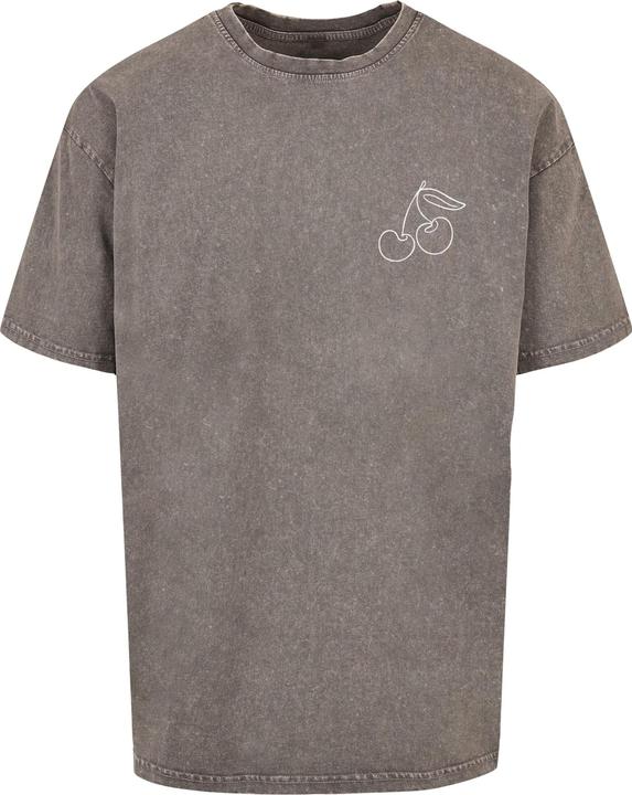 Actual product image Merchcode Cherry Acid Washed Oversize Tee - 112737 (S)