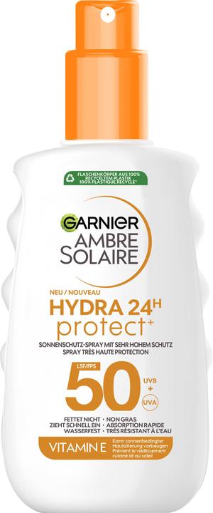 Actual product image Garnier Ambre Solaire Hydra 24 (Sun spray, SPF 50, 150 ml)