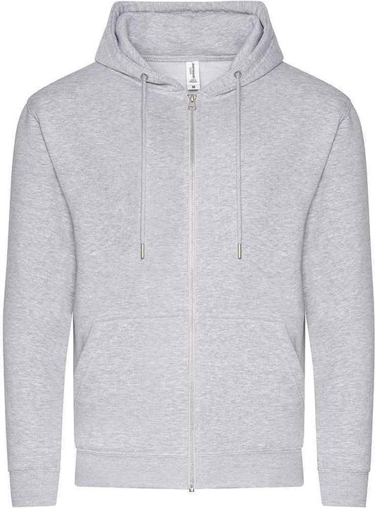 Awdis Hoodie mit durchgehendem Reissverschluss Baumwolle aus biologischem Anbau