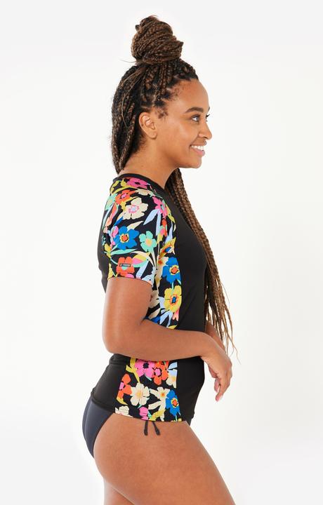 Actual product image Olaian UV-Shirt Surfen Damen UV-Schutz 50+ Kanika schwarz (L)
