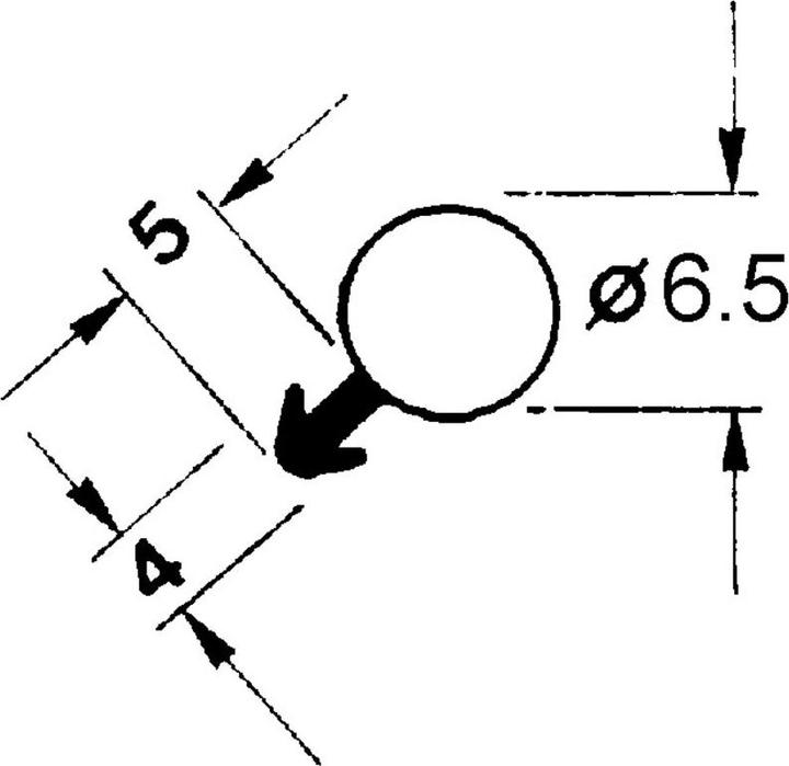Produktbild Sipro Dichtungsprofile 641-1 Ankernut