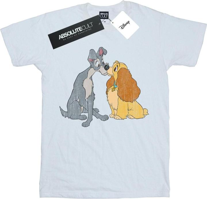 Produktbild Disney Lady And The Tramp Distressed Kiss TShirt (M)
