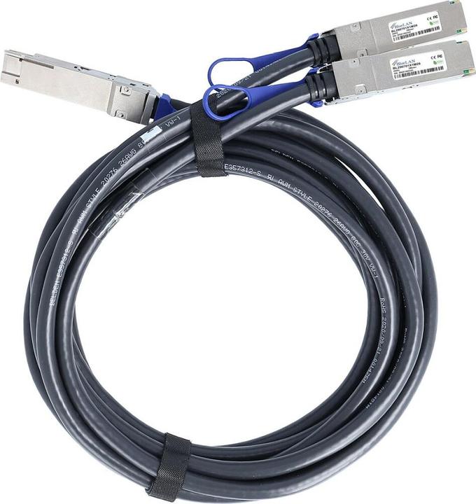 Image du produit BlueLAN Juniper QDD-2Q200-CU3M Compatible Breakout DAC QSFP-DD/2xQSFP56 BL290701X3M26