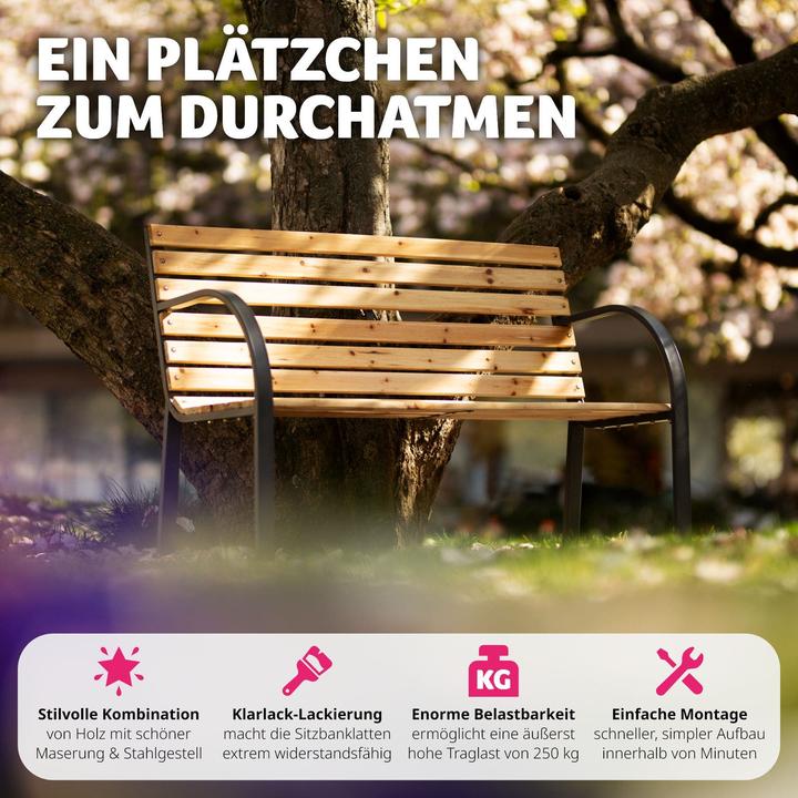Actual product image tectake Garden bench Micha