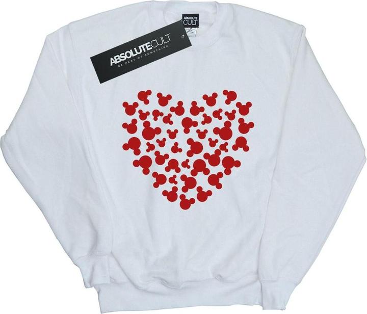 Actual product image Disney Girls Mickey Mouse Heart Silhouette Sweatshirt (152, 158)