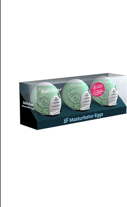 Actual product image Satisfyer Masturbator Egg Set - Riffle - 3 pcs