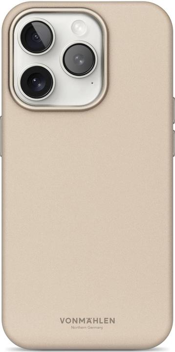 Actual product image Vonmählen Synthetic leather case for iPhone 16 Pro Max beige (Apple iPhone 16 Pro Max)