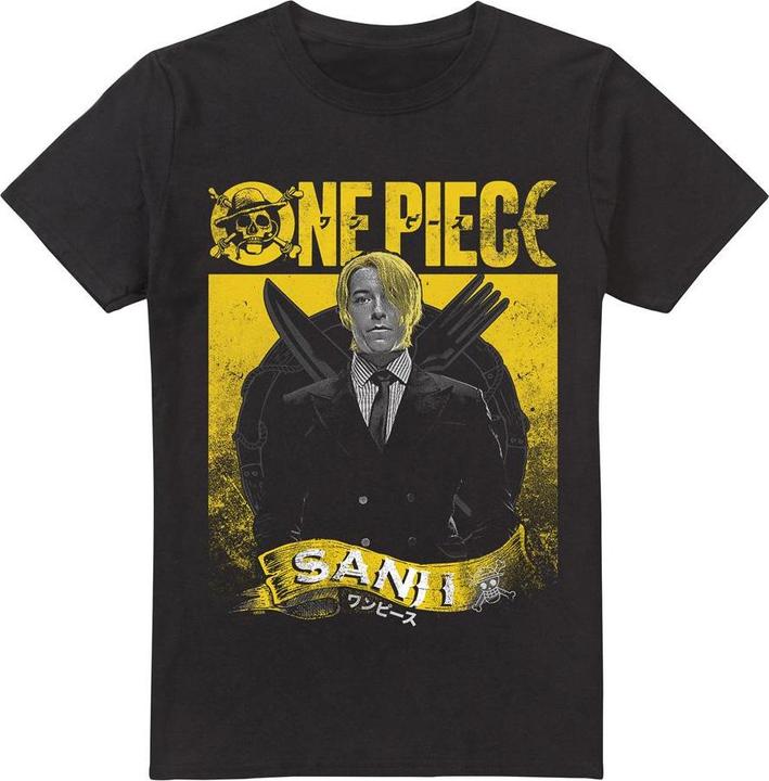 Actual product image One Piece Mens Sanji Etched T-Shirt (XXL)
