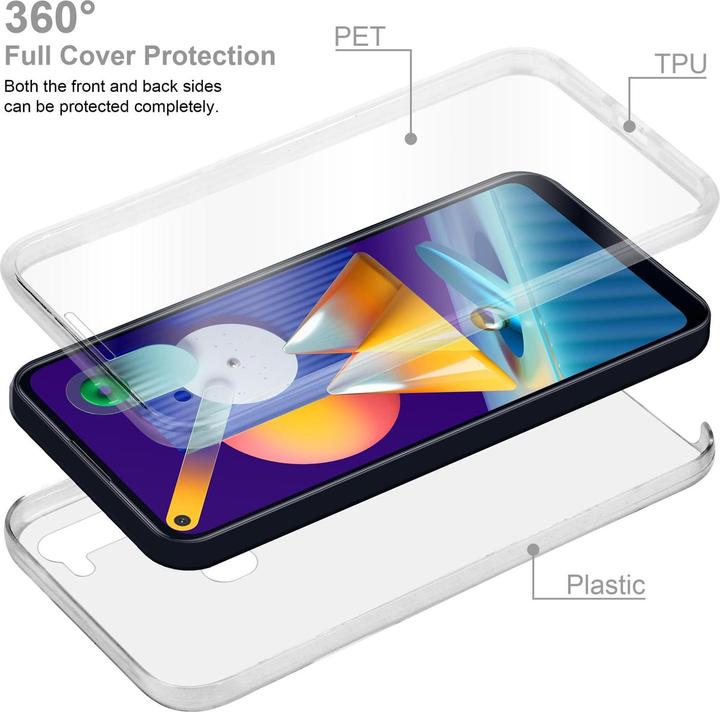 Productafbeelding Cadorabo TPU 360 graden hoesje (Samsung Galaxy M11, Samsung Galaxy A11)