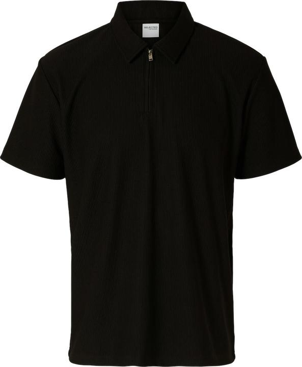 Selected Homme Half-Zip Plissee Polo shirt