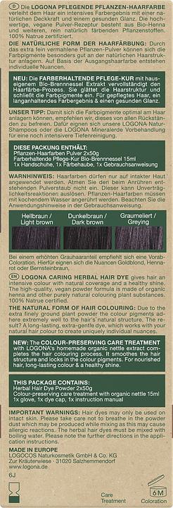 Produktbild Logona Pflegende Pflanzen-Haarfarbe Pulver Schwarzbraun (101 schwarz intense)
