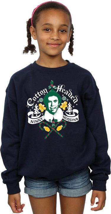 Actual product image Elf Girls Headed Ninny Muggins Sweatshirt (152, 158)