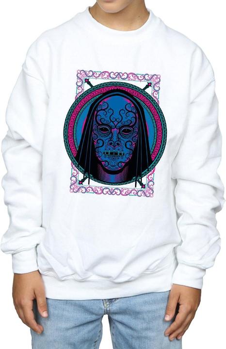 Actual product image Boys Neon Death Eater Mask Sweatshirt (152, 158)