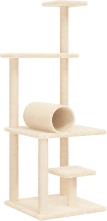 Produktbild VidaXL Kratzbaum mit Sisal-Kratzsäulen Creme 136 cm,Farbe (136 cm, Creme)