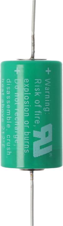 Actual product image Varta Battery CR1/2AA, 6127 with axial solder wire (1 pcs., 1/2 AA, 950 mAh)