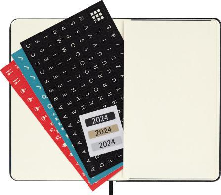 Produktbild Moleskine 12 Monate Tageskalender 2024, Pocket/A6, Schwarz (A6, Englisch)