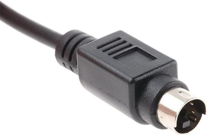 Actual product image Rs Pro DIN video cable, 4-pin, mini-DIN open end, black plug, length 2m (2 m, Mini DIN)