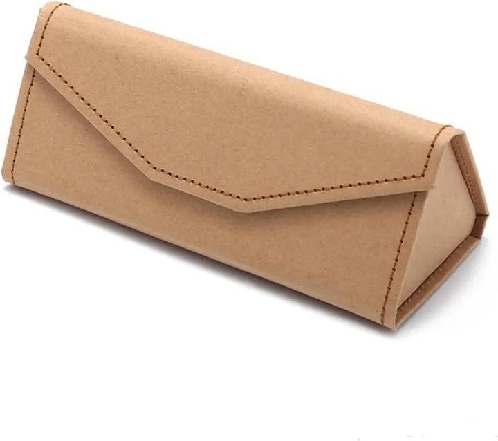 Produktbild Only-Bags.Store Velvet triangle folding glasses case Elegant sunglasses case soft noble reading glasses box Eyewear