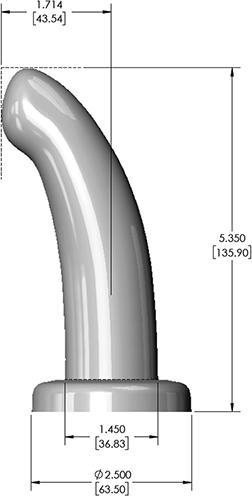 Produktbild Fleshlight HerSpot Dildo Golden Rose Small