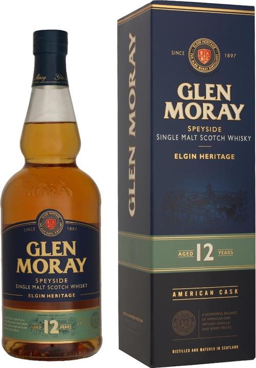 Produktbild Glen Moray 12 Years (Single Malt, Scotch Whisky, 1 x 70 cl)