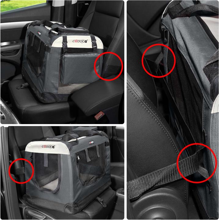 Produktbild Cadoca Hundetransportbox (Hund, Faltbar, Atmungsaktiv)