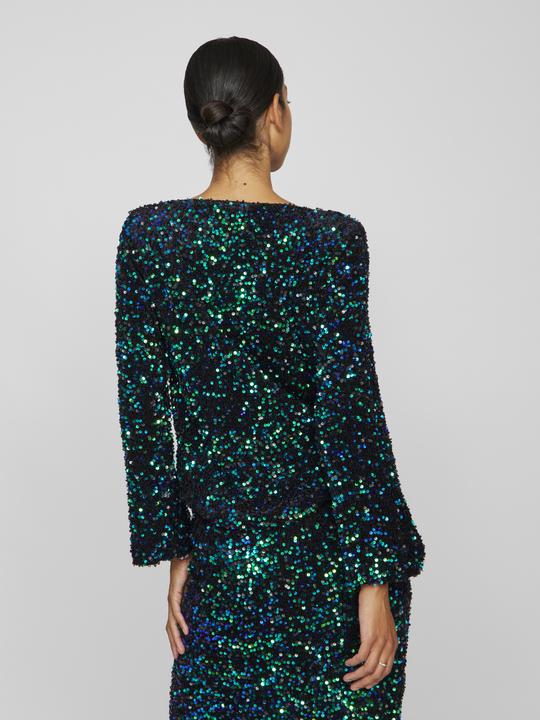 Image du produit Vila Haut à paillettes avec manches longues (XS)